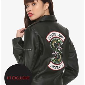 Riverdale Southside Serpents Faux Leather Girls Jacket Hot Topic Exclusive